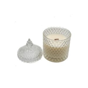 Crystal Round Candle(lemongrass,sage,vetiver)