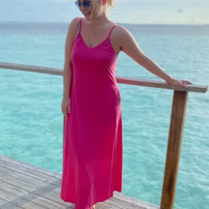 JL Hot Pink Jersey Dress