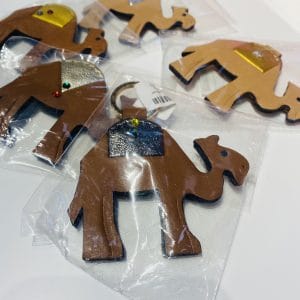 Camel Leather Keychains