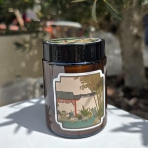 Jar Candle Brown w/ Lid