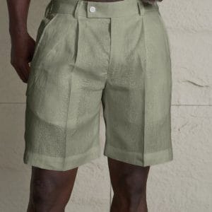 Monaco Linen Shorts Olive  Large