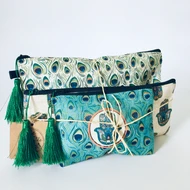 3 Hamsa M.Up Bags Peacock