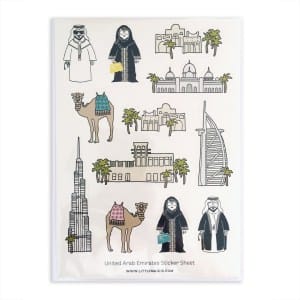 Sticker Sheet UAE Icons